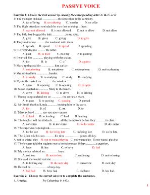 Bài tập môn Tiếng Anh Lớp 12 - Luyện tập cách sử dụng câu bị động (Có đáp án)