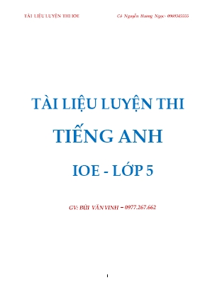 Tài liệu luyện thi IOE - Nguyễn Hương Ngọc