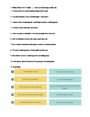 Bài tập về adverbs of result