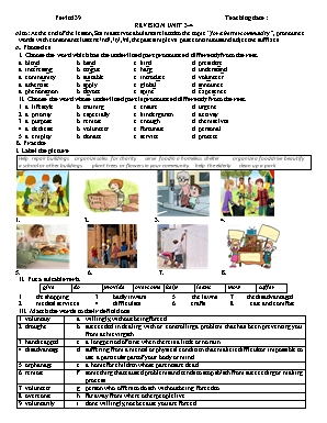 Bài luyện tập thêm môn Tiếng Anh Lớp 10 - Unit 3,4