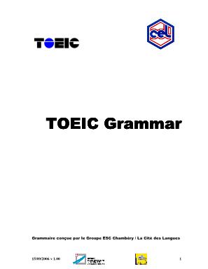 Ngữ pháp ôn thi TOEIC