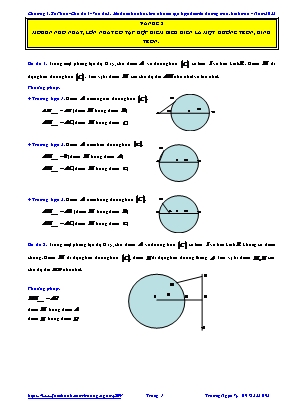 Đề ôn thi môn Toán Lớp 12 - Chương 4: Số phức - Chủ đề 4, Vấn đề 2: Mođun nhỏ nhất, lớn nhất có tập hợp điểm biểu diễn là một đường tròn, hình tròn