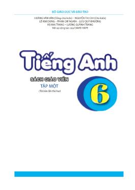 Sách giáo viên Tiếng Anh 6 - Tập một - Hoàng Văn Vân