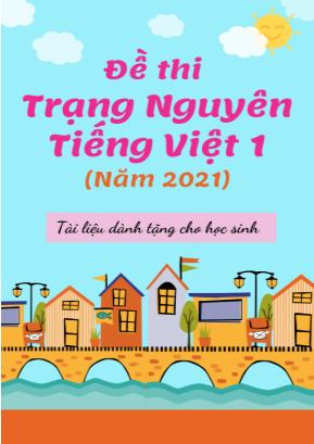 Đề thi trạng nguyên môn Tiếng Việt Lớp 1 - Năm học 2020-2021
