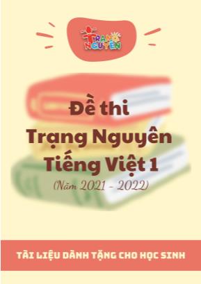 Đề thi trạng nguyên môn Tiếng Việt Lớp 1 - Nă