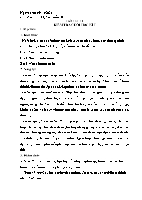 2 Đề kiểm tra cuối học kì I Ngữ Văn 7 - Năm học 2022-2023 (Có đáp án + Ma trận)