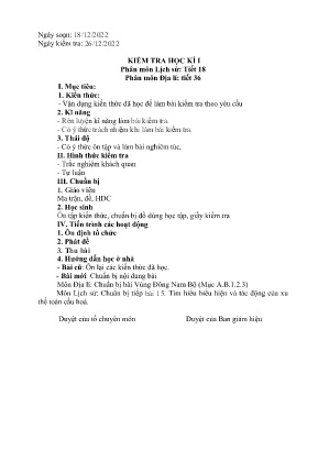 2 Đề kiểm tra học kì I Lịch sử và Địa lí 7 - Năm học 2022-2023 - Trường PTDTBT THCS Cốc Lầu (Có đáp án + Ma trận)