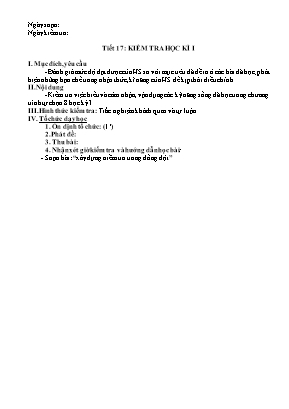 2 Đề kiểm tra học kì I Tự chọn 8 - Năm học 20