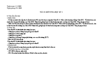 2 Đề kiểm tra học kỳ I Tin học Lớp 7 - Năm họ