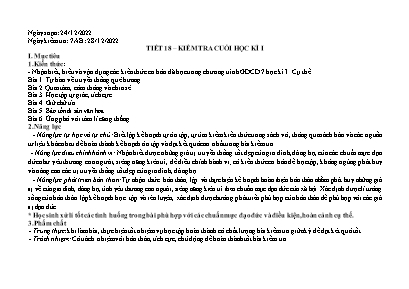 4 Đề kiểm tra cuối học kì I Giáo dục công dân