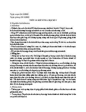 Đề kiểm tra cuối học kì I Giáo dục công dân 9 - Năm học 2022-2023 Trường PTDTBT TH&THCS Tả Củ Tỷ 2 (Có đáp án + Ma trận)